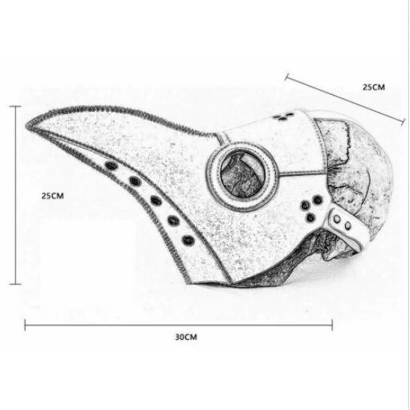 Steampunk Plague Doctor Mask Bird Beak Halloween Props Cosplay Punk Gothic Masks Classical Elegant Masquerade Mouth | Дом и сад