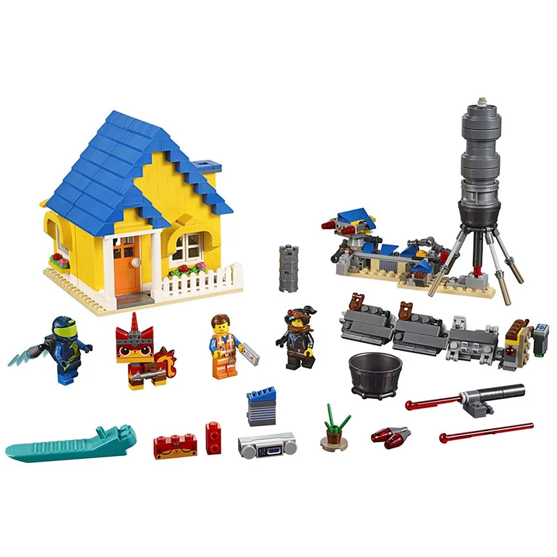 Фильм 2 Emmet's Dream House спасательная ракета строительные блоки комплект кирпичи классический фильм модель детские игрушки для детей подарок