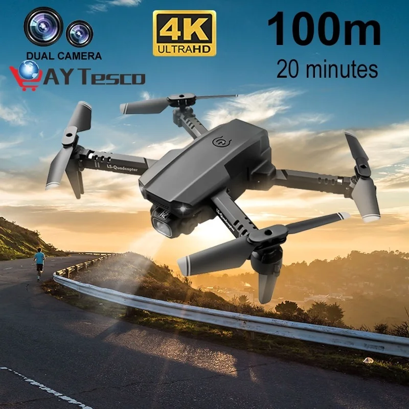 

2022 New XT6 Mini RC Drone 4K Profesional HD Double WiFi Fpv Foldable Quadcopter Helicopter Drone kids Toy VS E88Pro/E520s