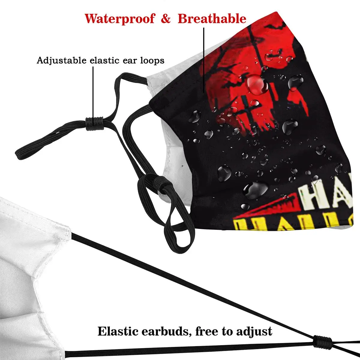 

Dust Mask with Filter 2019 Happy Halloween Mouth Face Mask for Adult Kids Anti Washable Reusable Pollution