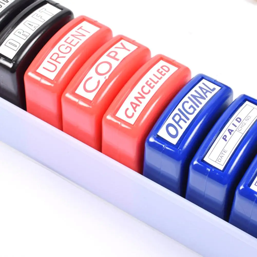 

8pcs Colorful Teacher Seal Set School Grading Teacher Stamp for HN-PP103 Toy For Kids Christmas Gift children toys
