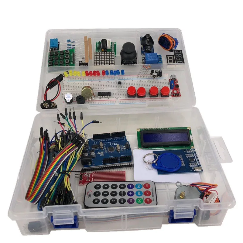 Стартовый комплект совместим с Arduino UNO R3 проекты LCD1602 модуль макетная плата 9V 1A
