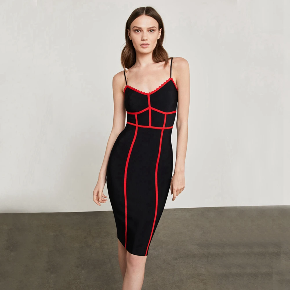 LEGER BABE новинка облегающее Бандажное платье для женщин Vestidos сексуальное на