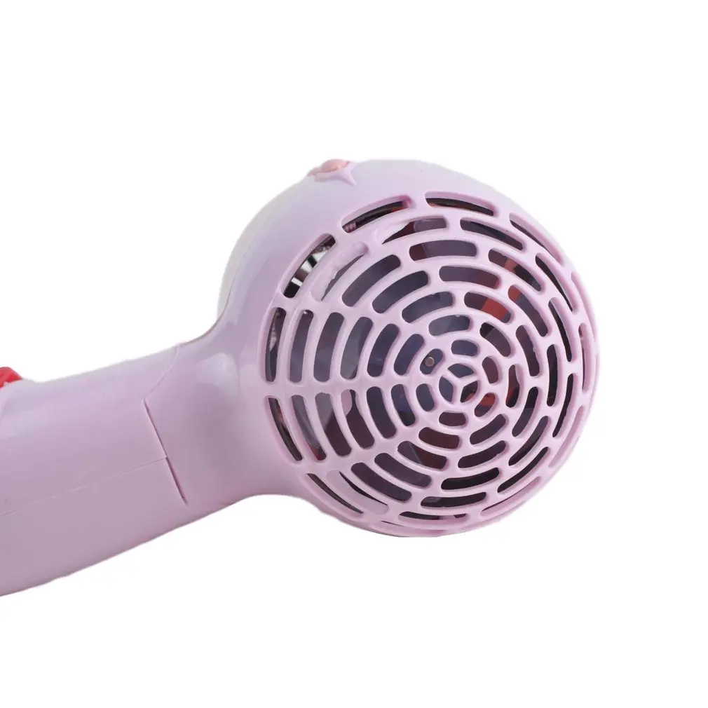 220V Folding Mini Hair Dryer with Nozzle Adjustable Airflow Fast Drying Low Noise Portable Travel Household US Plug | Дом и сад