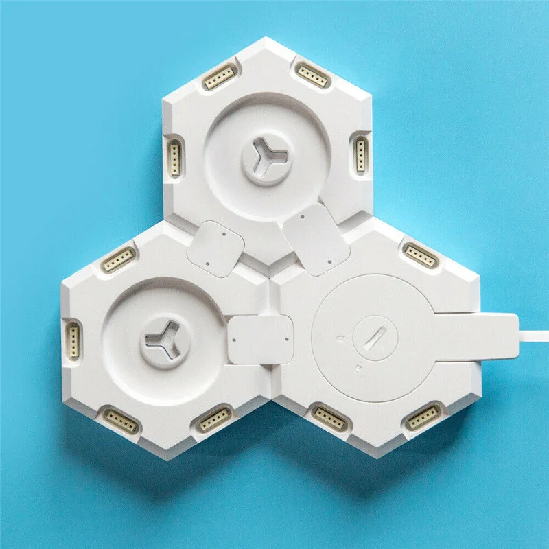 LifeSmart WiFi умный светодиодный квантовый светильник, комплект с 6 блоками и каменной основой, 16 миллионов цветов, Коло-светильник с Alexa Google Home