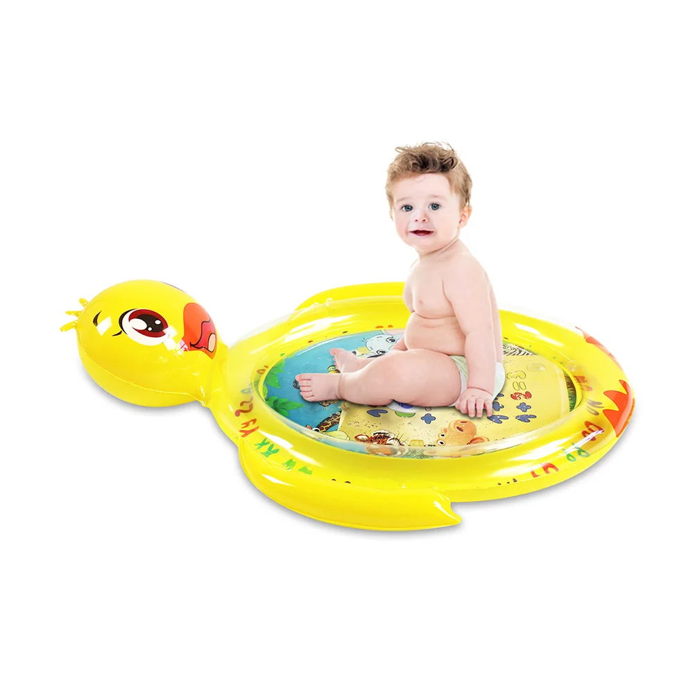 

Матрас для игр с желтой уткой, надувной детский водный матрас, плавающие сенсорные игрушки для центров активности