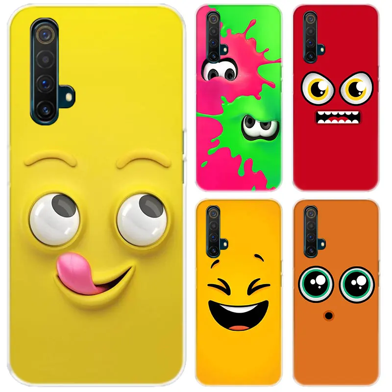 

Funny Face Expression Case For Realme 5 6 7 X7 X50 Q2 Pro XT V3 V5 C3 7I C17 C11 C12 C15 Phone Silicone Lithe Soft TPU Cover
