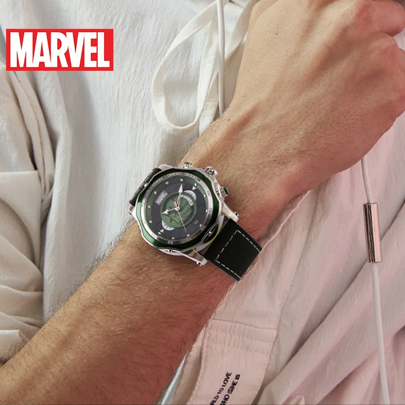 

Disney Fashion Casual Multi-function Men's Watch Marvel Men's Watch Hulk Waterproof Quartz Watch