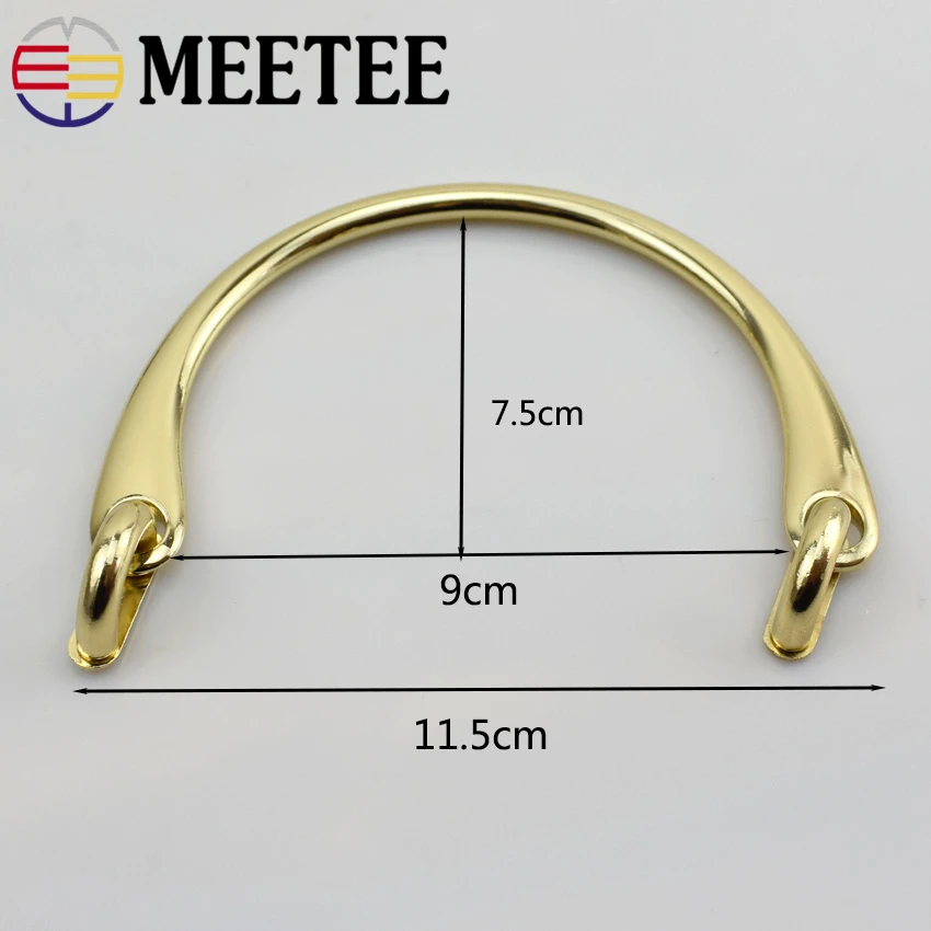 Meetee 2 шт. 11.5x8.5см металлическая сумка с ручками сменная ручка застежка клатч через