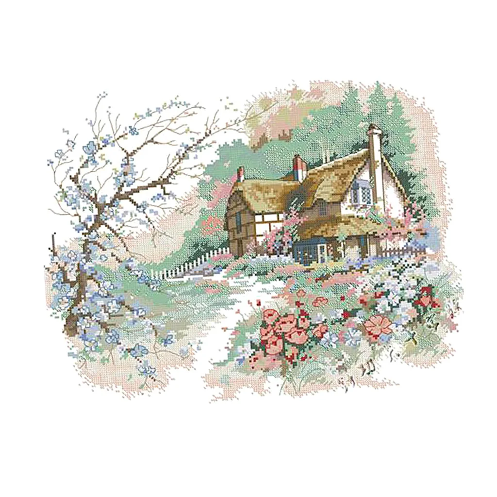 Набор для вышивки крестом набор начинающих размеры | Дом и сад