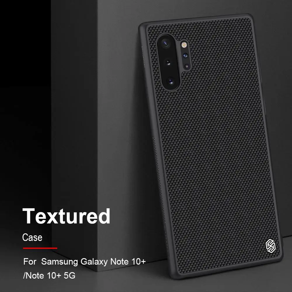 Для samsung Galaxy Note 10 Plus NILLKIN текстурированный Жесткий ПК+ мягкий, роскошный, из ТПУ жесткий пластиковый Полный чехол для телефона samsung Note10 Plus