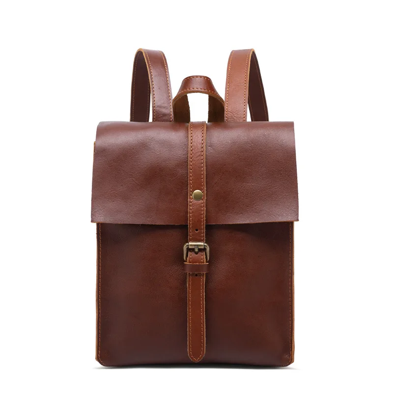 

2021 Fashion Women Backpack Retro Style Shoulder Bag For Women Female High Quality Leather School Bag Cowhide Travel Backpacks