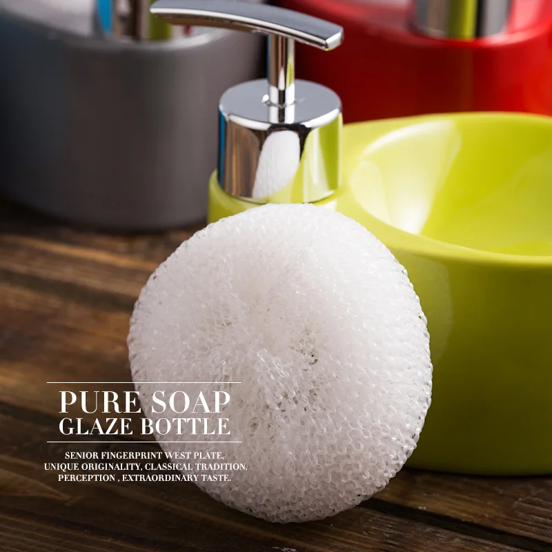 

Hand sanitizer bottle European creative ceramic high-end hotel club lotion bottle shampoo shower gel sub-bottle