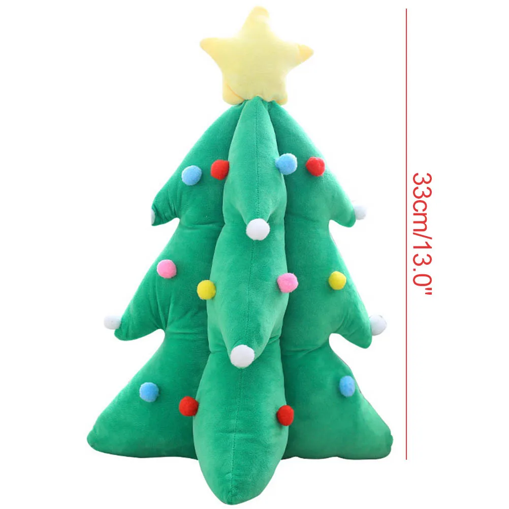 33cm Cartoon Music Christmas Tree Decoration Creative Plush Light Up Toys Soft Stuffed Green Simulation Toy For Gift | Игрушки и хобби