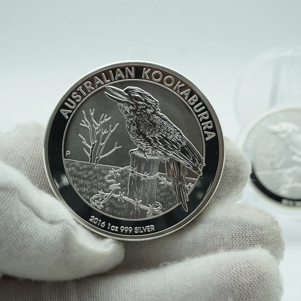 

2016 Australia 1 OZ .999 Silver Coins Crocodile Kookaburra Spider Koala Eagle Animal Elizabeth II Replica Coins