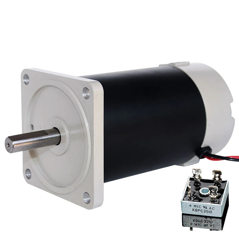 82MM STRONG DC 220V 650W 4000RPM/750W 7000RPM Double Bearing Permanent Magnet Motor Torque DIY Lathes