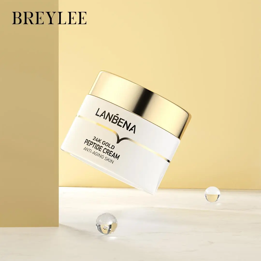 

LANBENA Facial Cream 24k Gold Peptide Cream Anti Aging Skin Care Moisturize Minimize Fine Lines Lifting Firming Nourishing Face