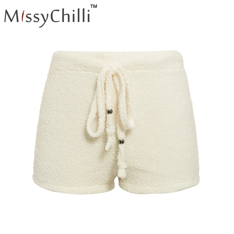 MissyChilli вязаный повседневный комплект из двух предметов короткий комбинезон и комбинезон для женщин осенний мягкий теплый комбинезон зимний женский однотонный комбинезон