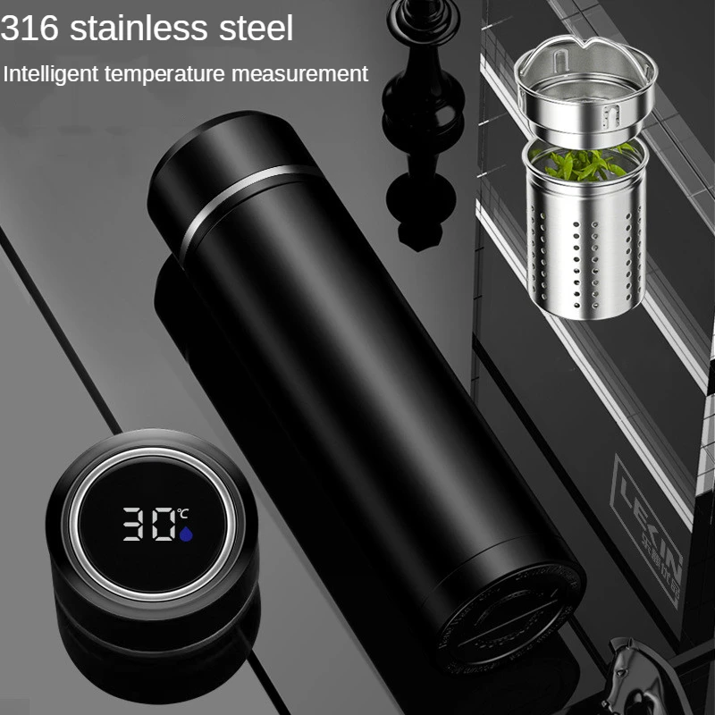 

Insulation Cup Portable Car Smart 316 Stainless Steel Temperature Measurement Digital Coffee Cup Business Car Insulation Cup