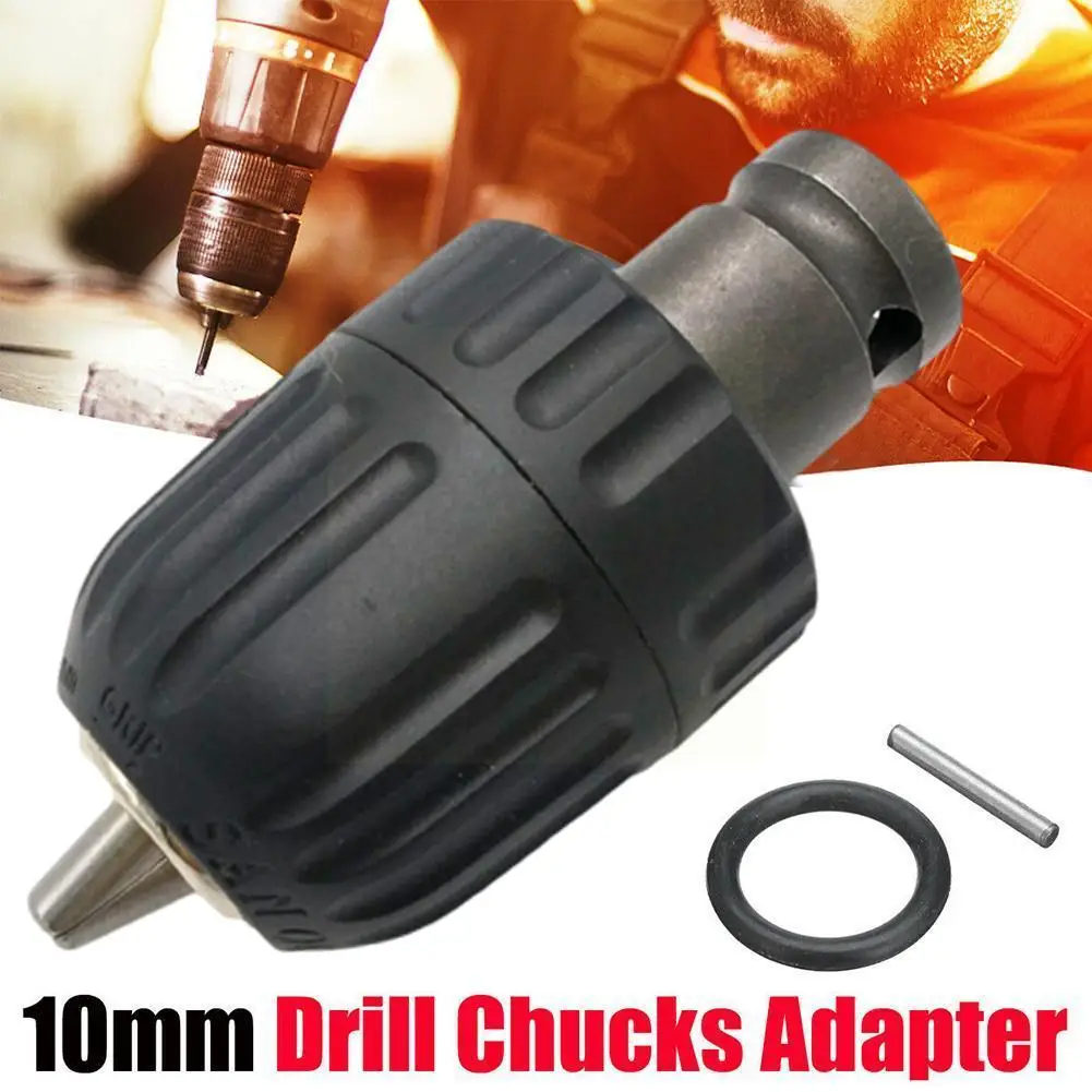 

10/13mm Drill Chuck Adapter Convert Impact Wrench Into 1/2"-20UNF Part Electric Hardware Drill Drill For Impact Tool Y3B3