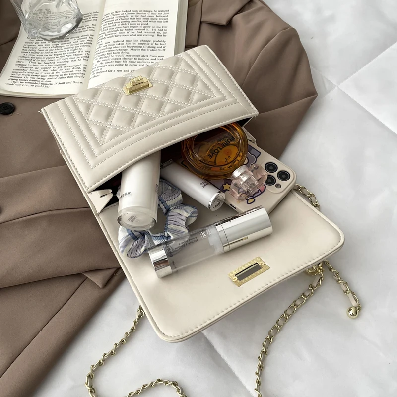 

Luxury Brand Handbags Chains Shoulder Bag Leather Fashion Crossbody Bags for Women Purses and Handbags Designer Sac A Main Bolso