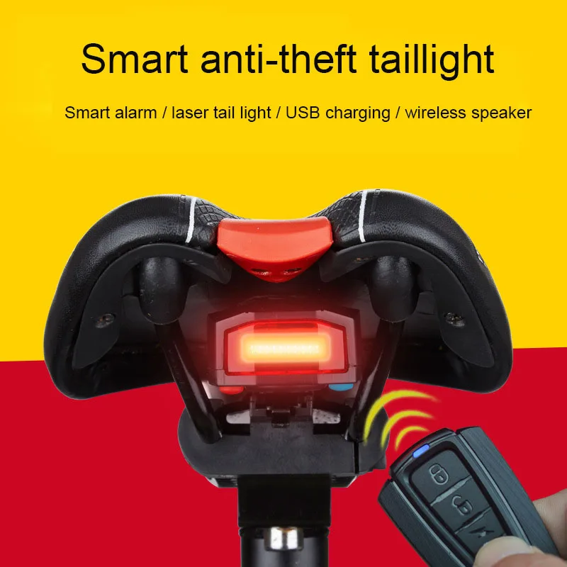 

Bicycle taillights Bike Rear Light Auto Remote burglar alarm Brake Sensing Waterproof LED Charging lamp