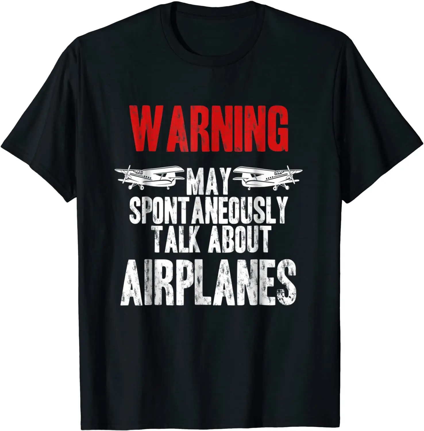 

Talk about Airplanes - Funny Pilot and Aviation T-Shirt Men's T-shirt