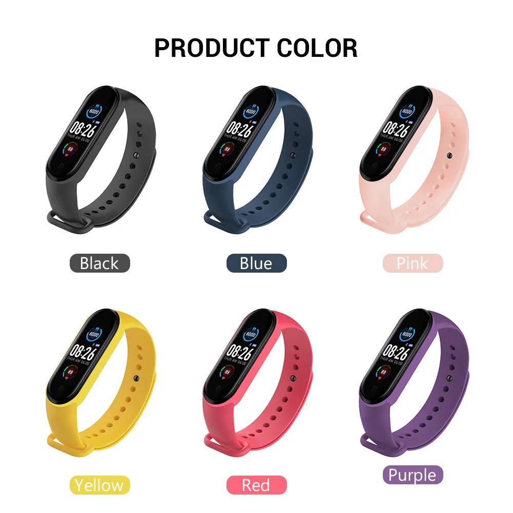 Smart Bracelet Band 5 Sport Fitness Tracker Pedometer Heart Rate Blood Pressure Monitor Bluetooth watch Men Women | Электроника