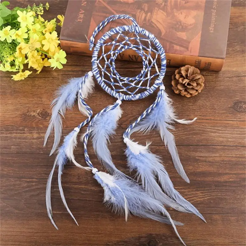 

Indians Dream Catcher Handmade Feathers Ornament Wall Car Hanging Bedroom Party Home Decor Craft Gift