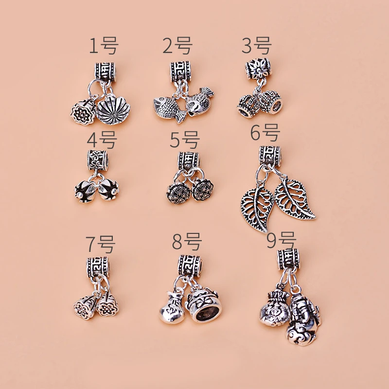 

S925 Стерлинговое Серебро, тайское серебро, ювелирные аксессуары, бусы с кольцом, кулон, ручная работа, материал DIY, Хрустальный Браслет, аксес...