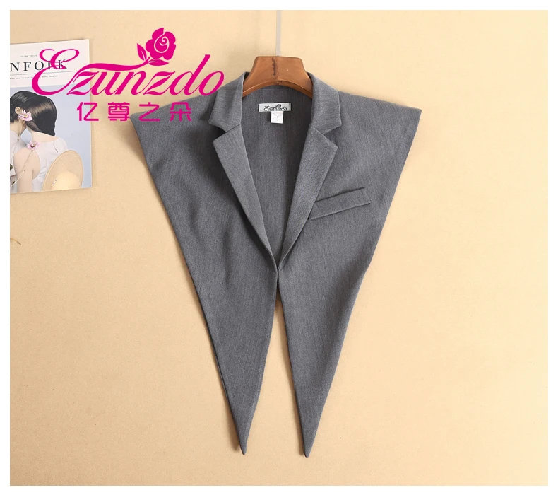 

Removable Peto Mujer Chemisier Faux cols Elegant Women Neckwear Vintage Fake Turtleneck Collar Women New Stand Shirt Fake False