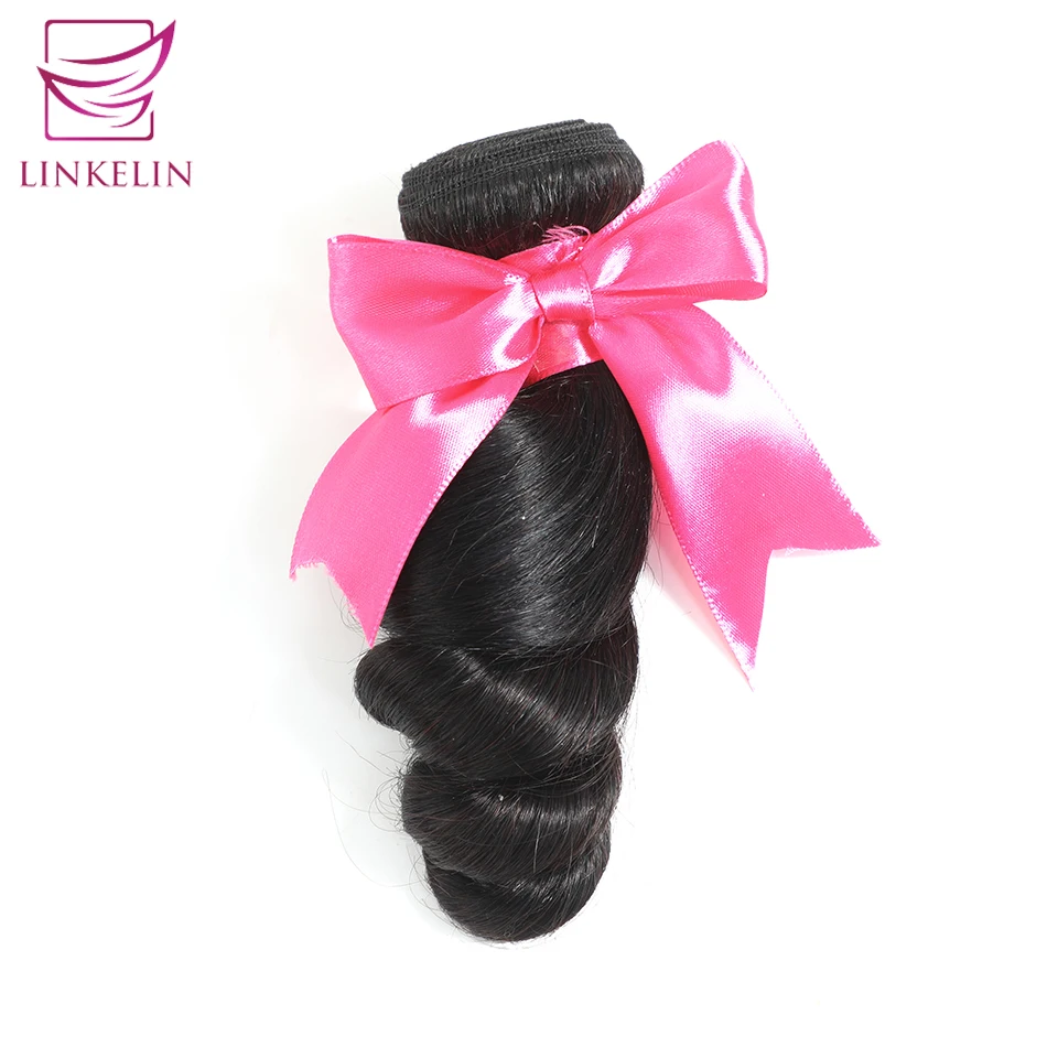

LINKELIN HAIR Brazilian Loose Wave 100% Human Hair Bundles Remy Hair Extension Nature Color Free Shipping Can Be Dyed