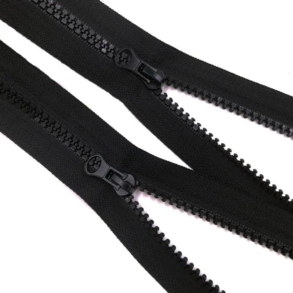 2pcs Black 5#28 дюймов молнии из пластичного полимера с застежка-молния отделяющая куртка пальто застежки-молнии для шитья аксессуары(2 шт./упак - Цвет: 2pcs Black