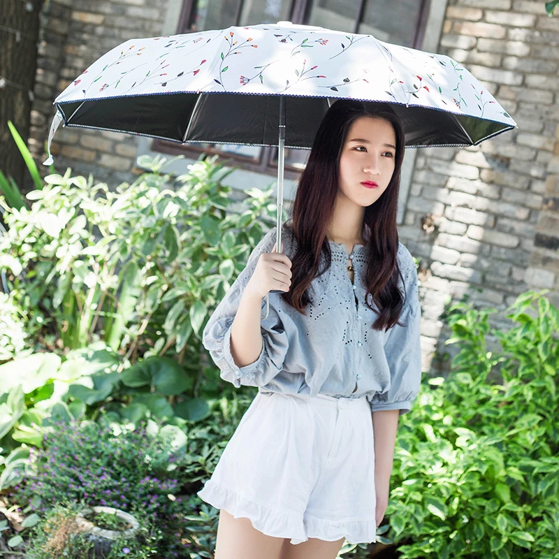 Новинка весенний брендовый пляжный зонтик УФ Ewha 6 цветов складной зонт от солнца