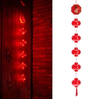 1 3m chinese new year decoration lucky red lantern string lights traditional spring festival red lanterns night light decoration