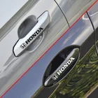 4 шт. защитная наружная наклейка на дверную ручку автомобиля, пленка для honda crv 2007, худи, капота dio civic 8 поколения, автомобильные аксессуары ruckus