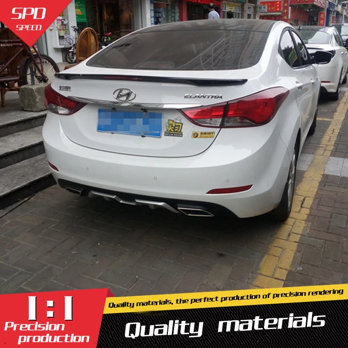 Спойлер для Hyundai Elantra заднее крыло из АБС пластика грунтовой цвет задний спойлер