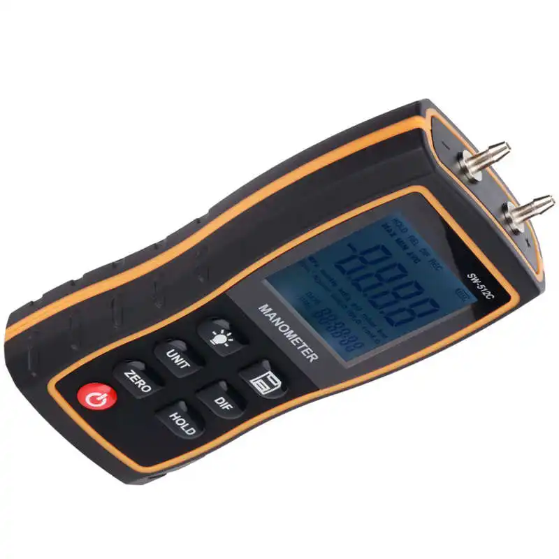 Цифровой манометр SW512C SNDWAY Ручной цифровой дифференциальный измеритель давления