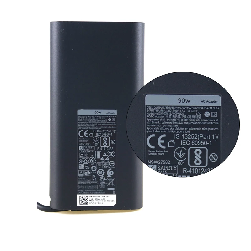Новый оригинальный адаптер переменного тока USB type-C PD 90 Вт 20 в 5175 а для Dell Thunderbolt3