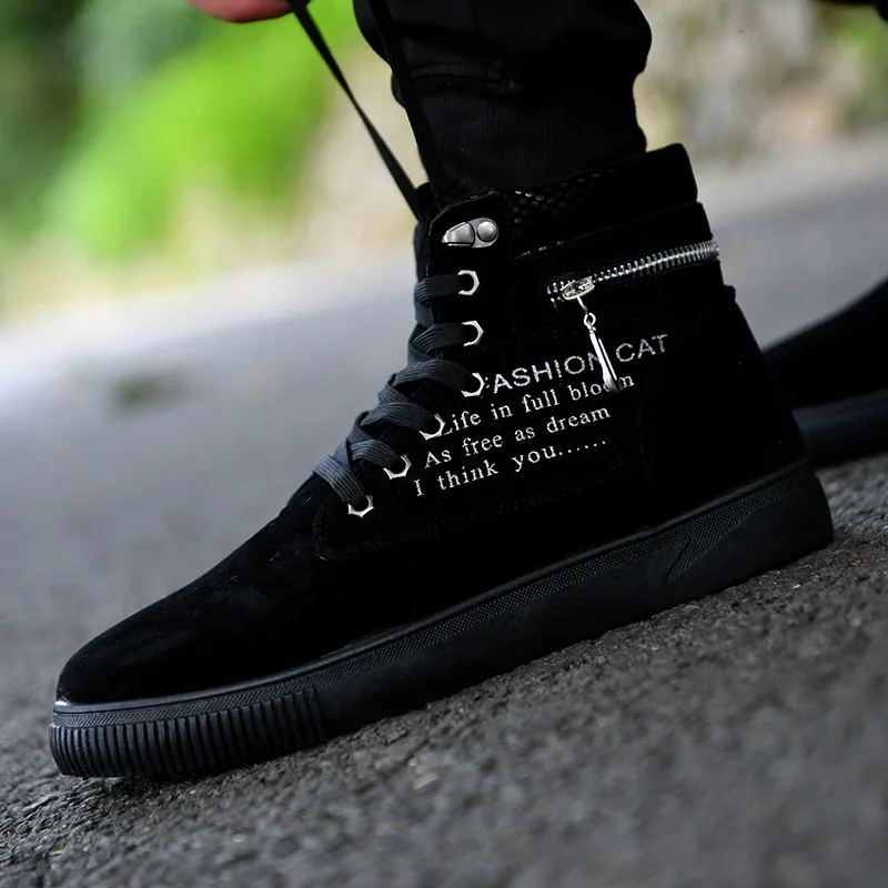 2018 популярные мужские ботинки модные теплые зимние мужская обувь Осенняя