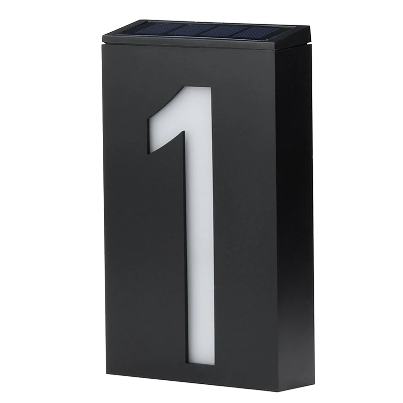 Светодиодный светильник на солнечной энергии знак дома адрес двери отеля