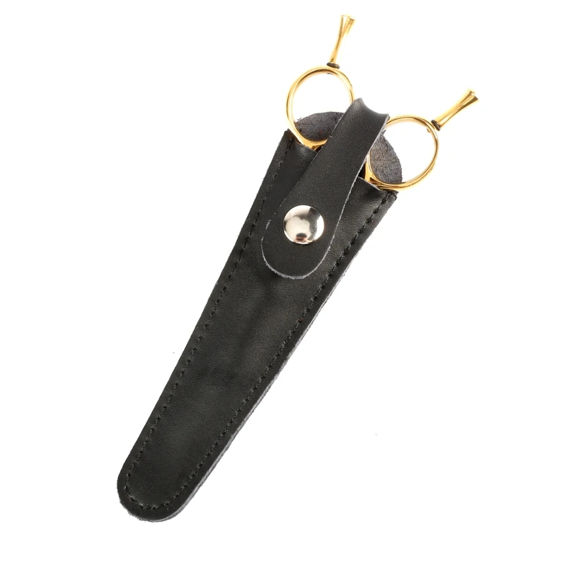 1 шт. кожаный чехол для ножниц цельная подставка сумка из коровьей кожи прочная