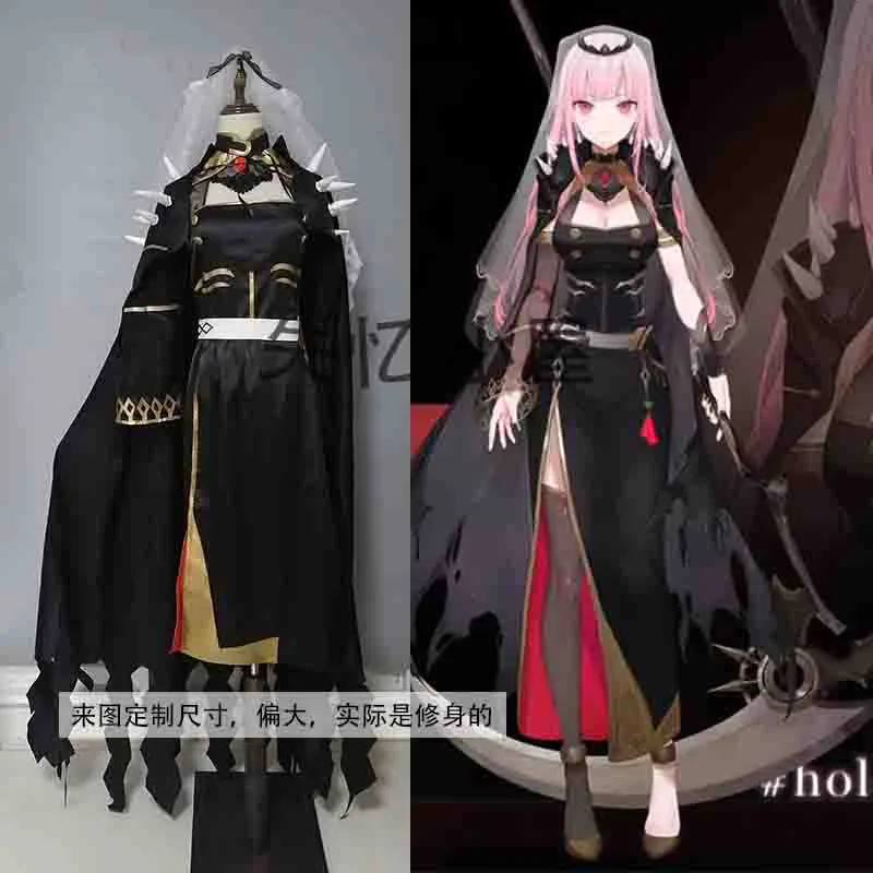 

[Customized] Vtuber Hololive Mori Calliope Uniform Cosplay Costume Role Play Halloween Carnival Party Outfit Women NEW