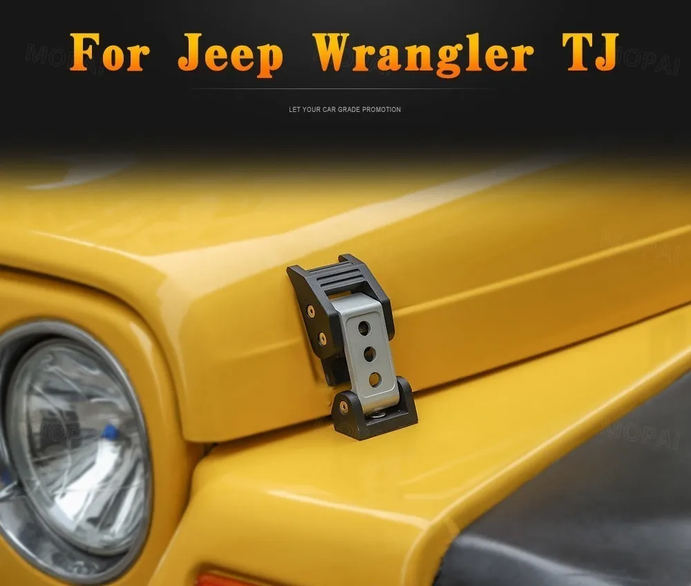 MOPAI замки капот для Jeep Wrangler TJ Черный Автомобильный капот защелка защелки крышки для Jeep Wrangler TJ 1997-2006 автомобильные аксессуары