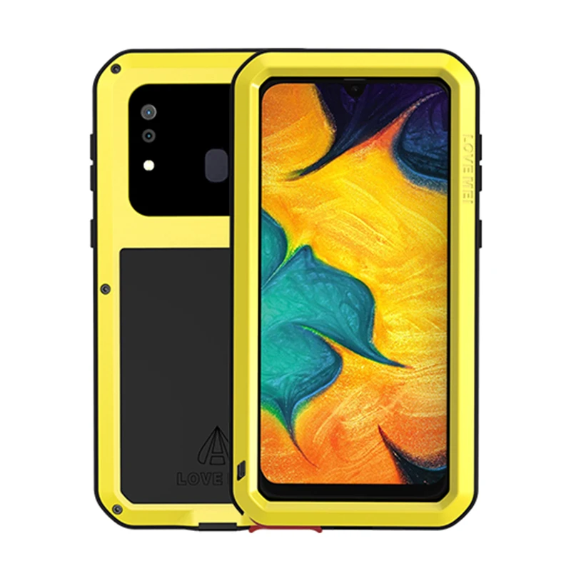 Бренд Love Mei чехол для samsung Galaxy A20 A30 противоударный металлический полный корпус