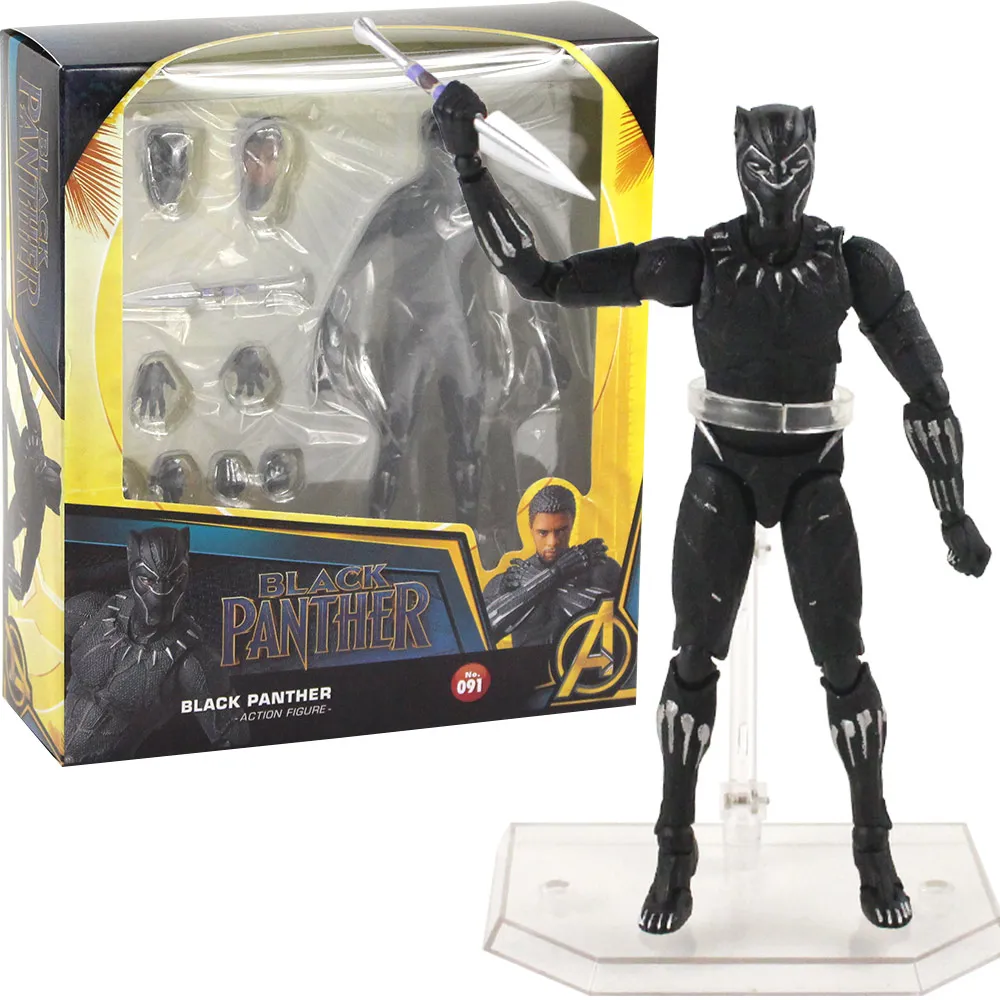 16 см завершающей черный пантера фигурки 091 T 'Challa король Wakanda модель Мстителей