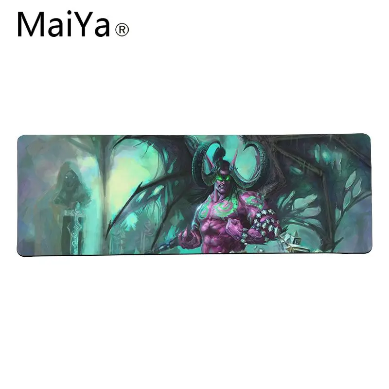 Lock Edge 30x80cm Maiya WOW World of Warcraft Thrall Illidan резиновый ПК компьютерный игровой коврик для мыши большой коврик для мыши клавиатуры коврик - Цвет: Lock Edge 30x80cm