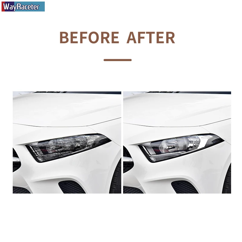 

Car Front Light Transparent TPU Headlight Protective Film For Mercedes Benz A C E S CLA ML CLS SLK SLC SL Class AMG GT Maybach