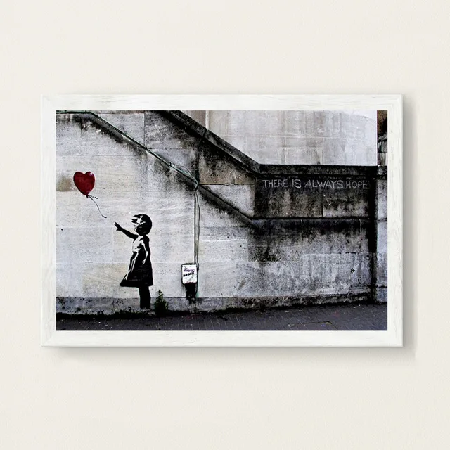 16 Banksy граффити современное искусство уличное искусство Искусство Живопись Шелковый Холст плакат настенный домашний декор - Цвет: 16