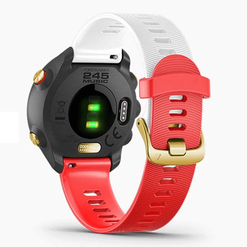 20 мм спортивный силиконовый ремешок для наручных часов Garmin Forerunner 245 245M 645 Vivoactive 3